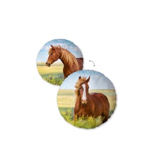 HERDING - Coussin Cheval 50 x 50 cm, Multicolore