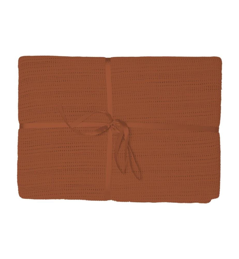 NIGHT FASHION - Couverture Sole 210 x 150 cm, Terracotta