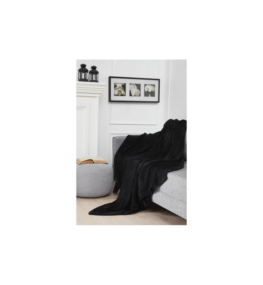 Flair - Decke Coral 150 x 200 cm, Schwarz
