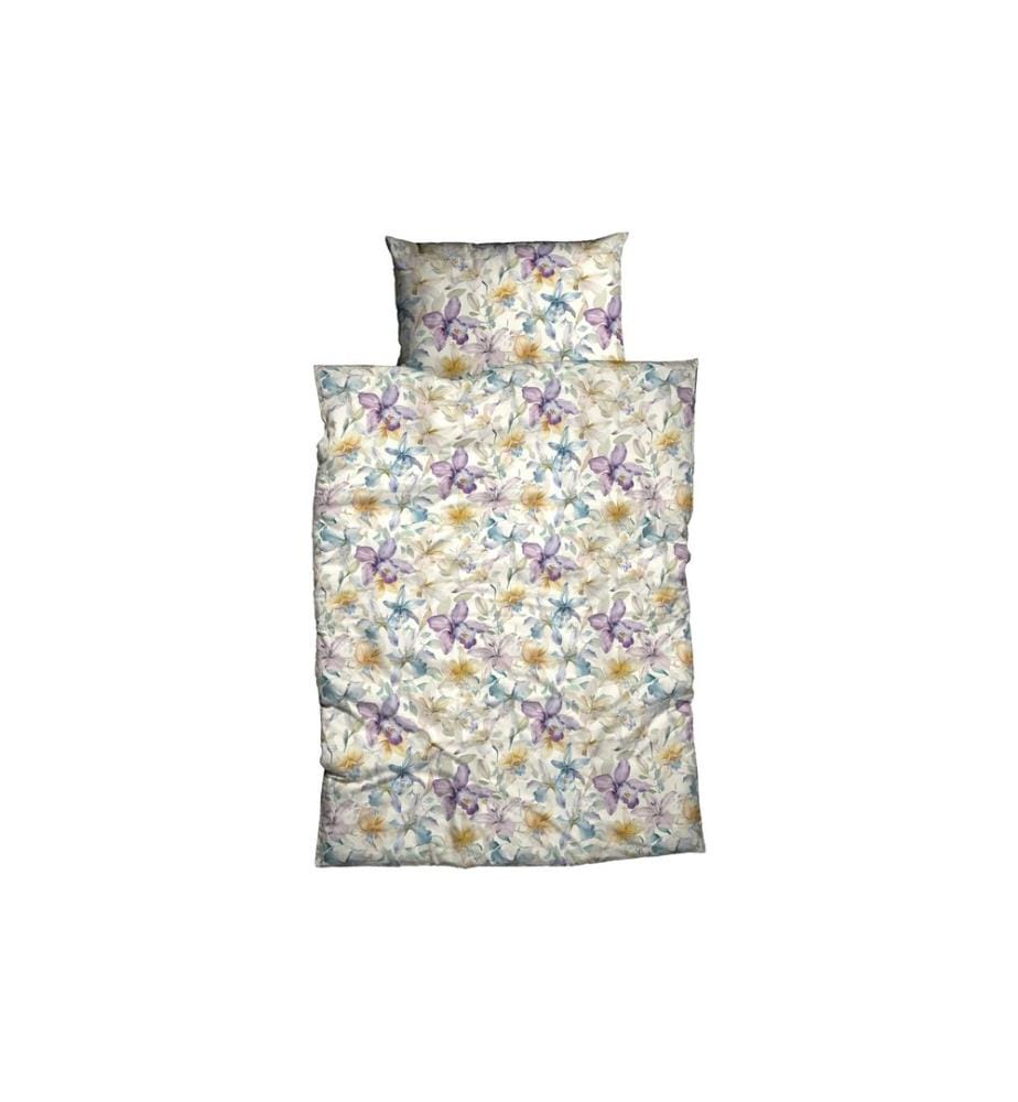 NOBILIUM - Duvetbezug Erna 200 x 210 cm, Vanille/Blume