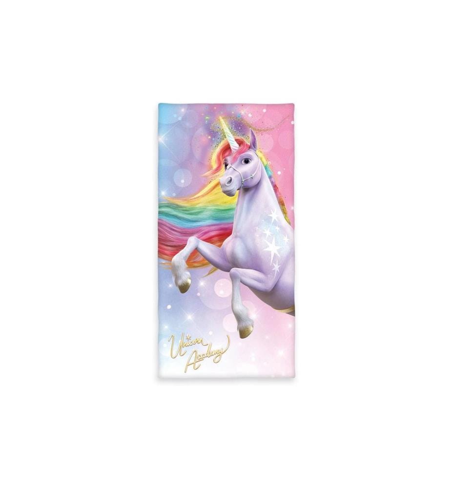 HERDING - Badetuch Unicorn Academy, 75 x 150 cm, Mehrfarbig