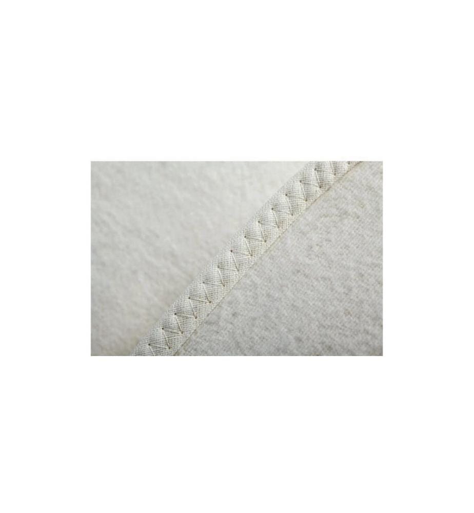 Dormisette - Couvre-matelas Surmatelas en molleton standard 90 x 200 cm Blanc