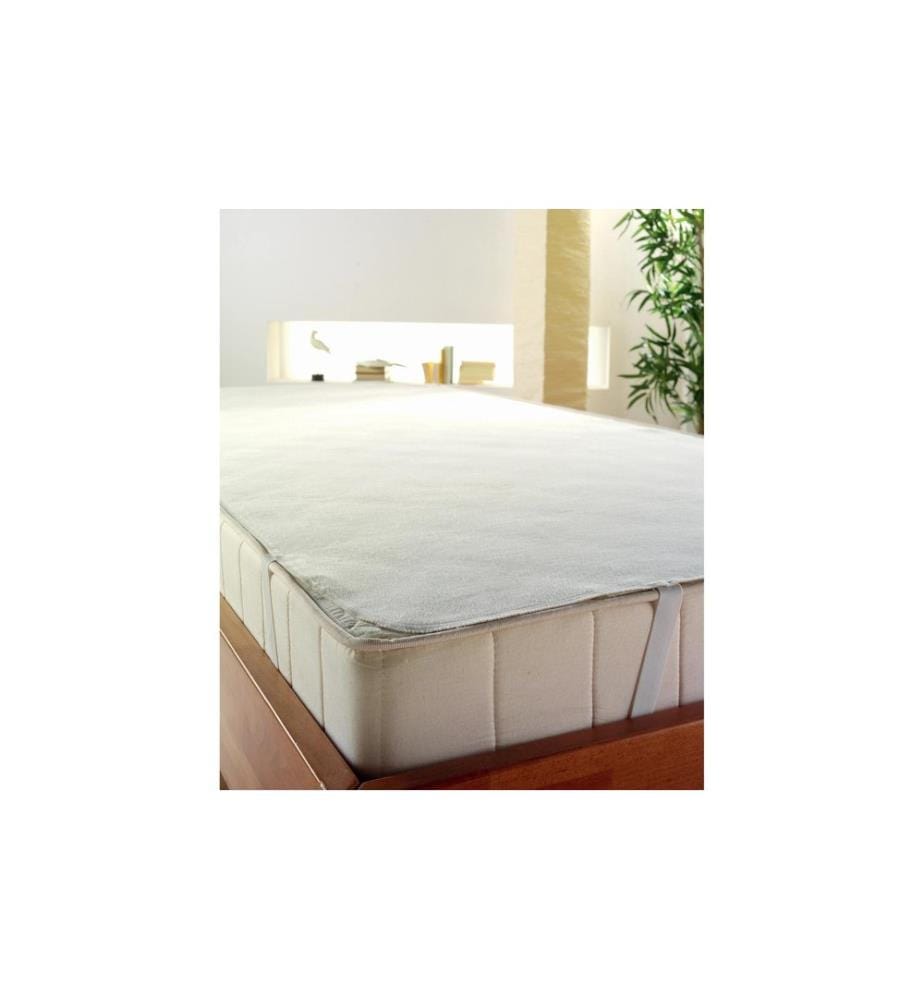 Dormisette - Couvre-matelas Amarone 120 x 200 cm, Blanc