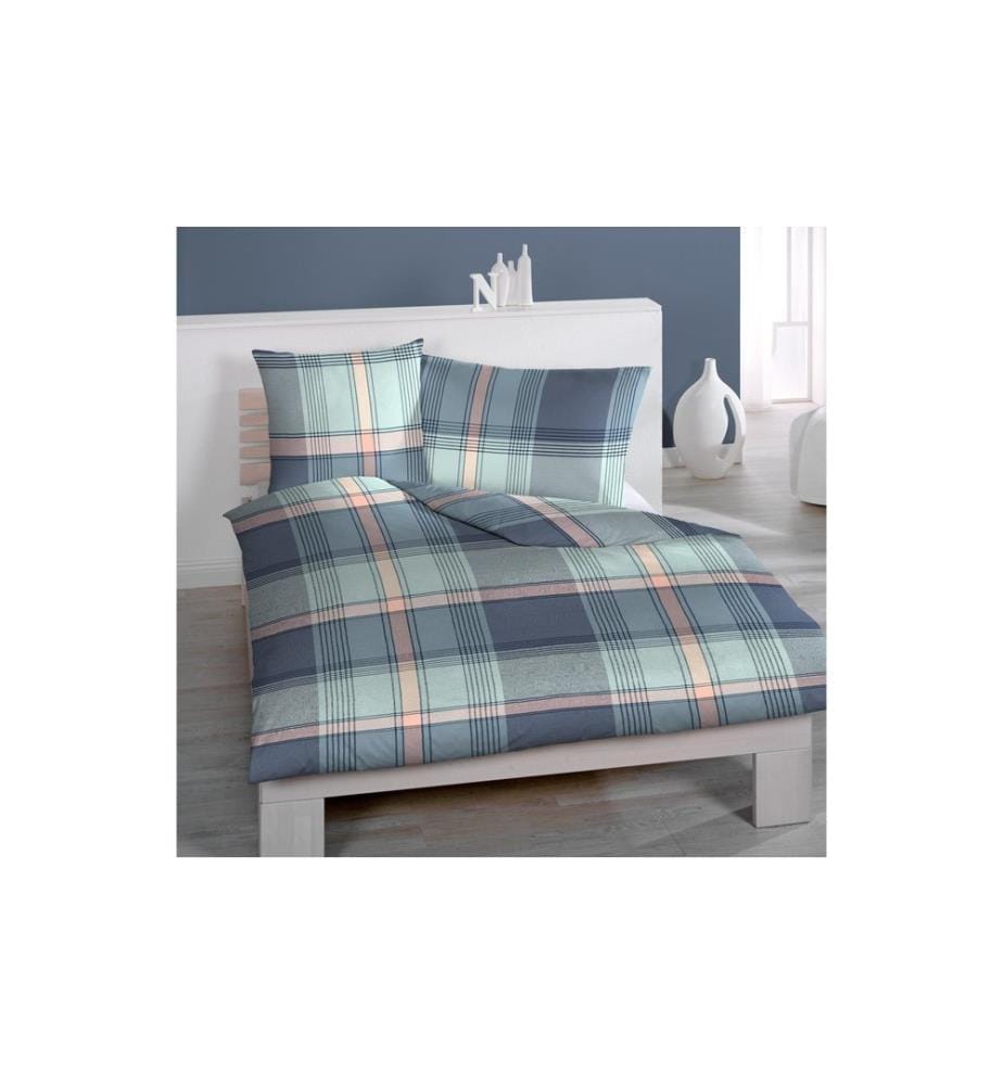 Home Fashion Copripiumino Satin stampato Nickel 160 x 210 cm