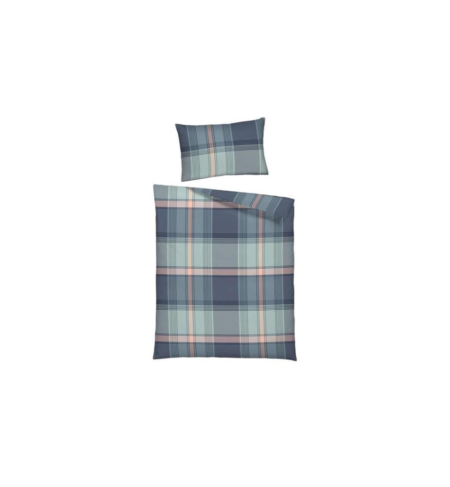 Home Fashion Copripiumino Satin stampato Nickel 160 x 210 cm
