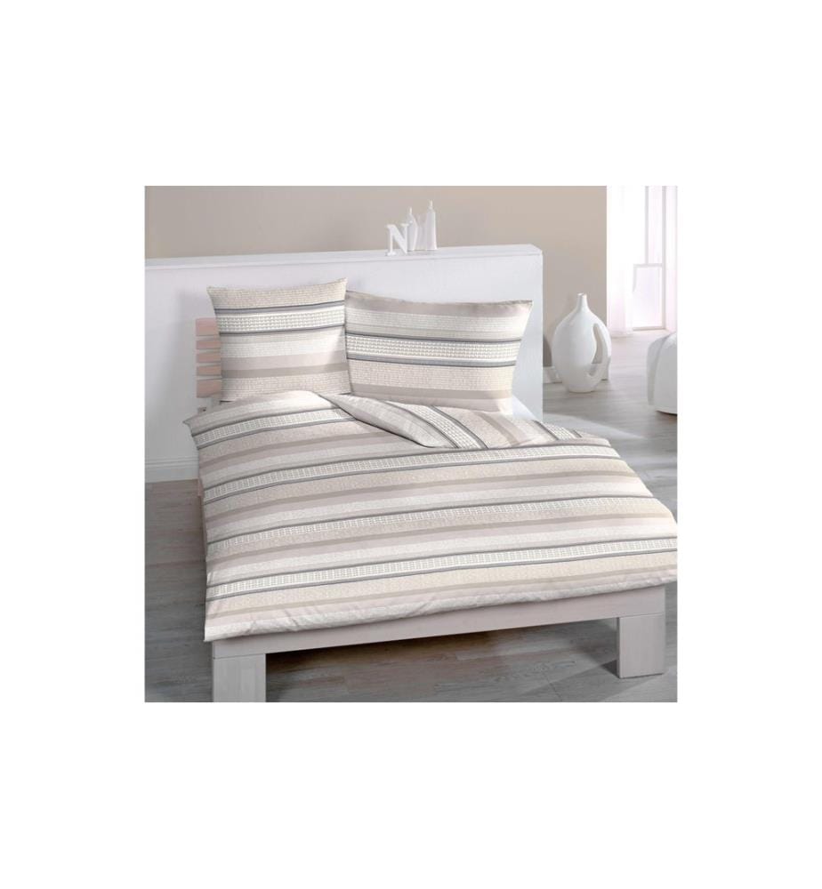 Home Fashion Housse de duvet Satin imprimé Ilsy 160 x 210 cm