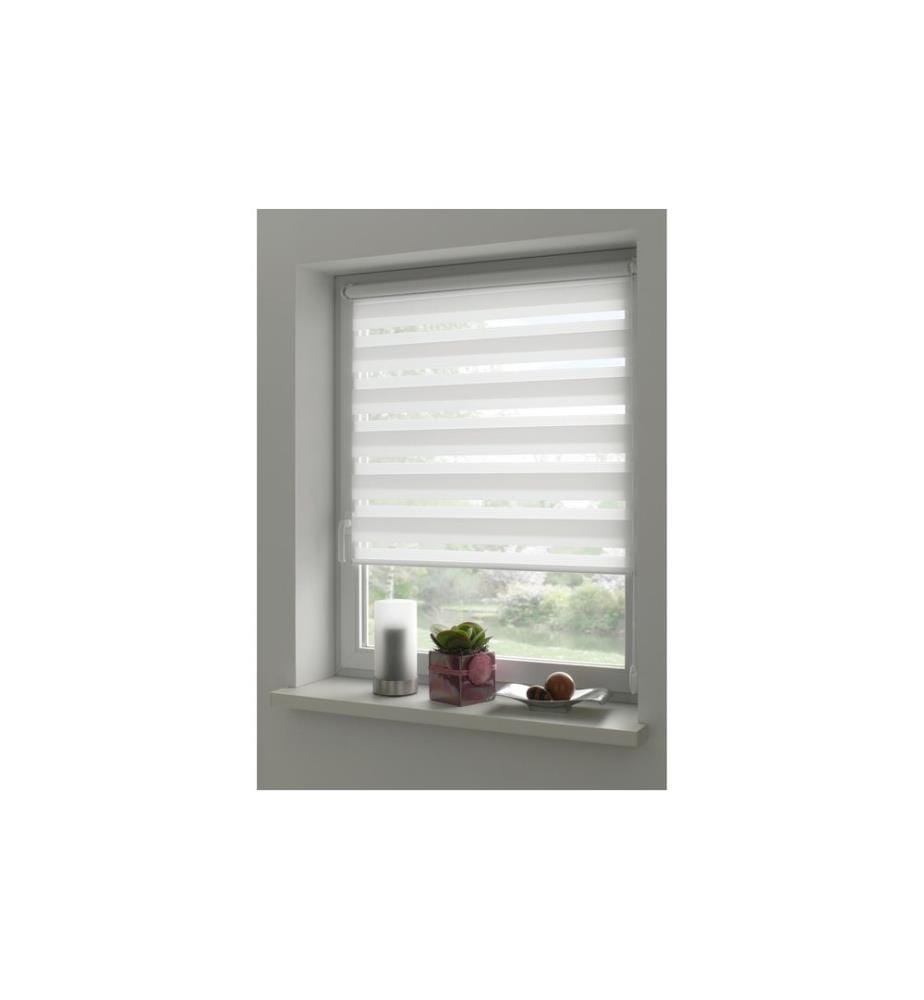 GARDINIA - Doppelrollo Easyfix Weiss 45 x 150 cm