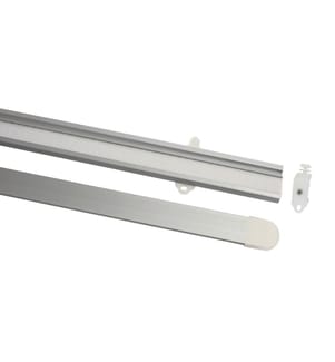 GARDINIA - Supports de panneau avec profil pondéré 60 cm, argent