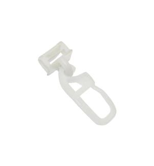 GARDINIA - Glisseur à oeillets Maxi click avec crochets à plis 20 pièces, blanc