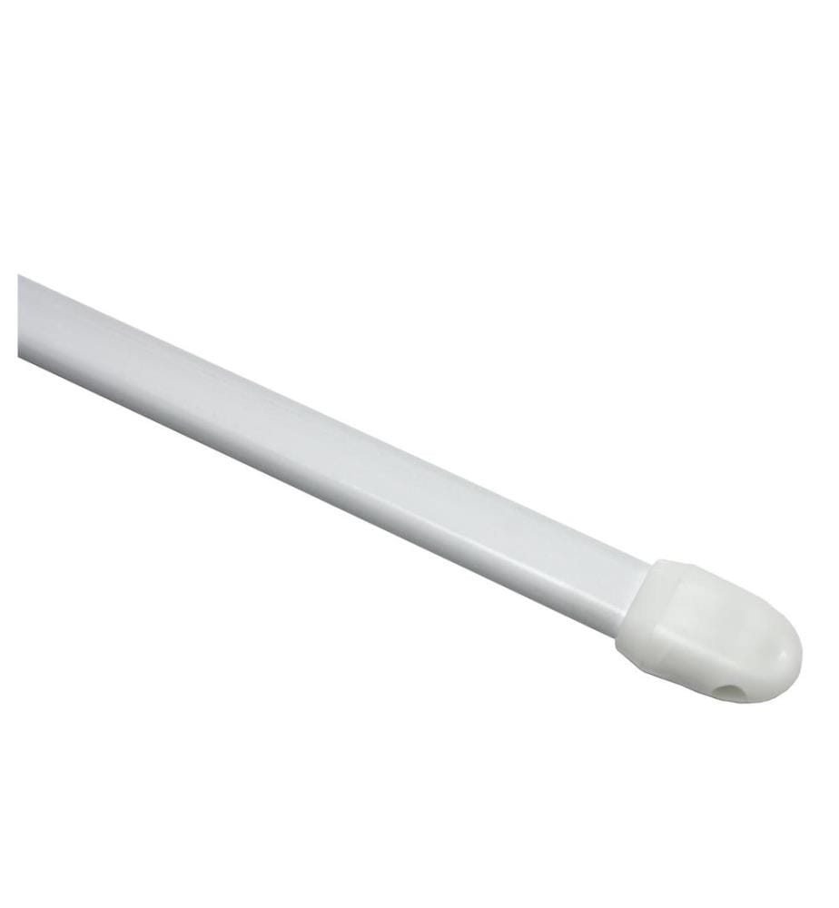 GARDINIA - Vorhangstange flachoval, 30-50 cm 2 Stück, Weiss