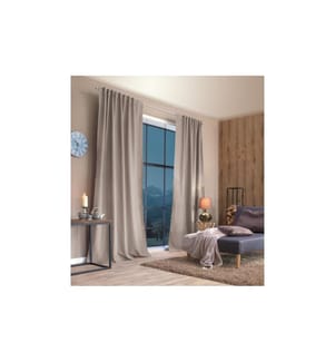 STOTZ - Decor AG Nachtvorhang mit Faltenband Samedan 135 cm x 225 cm, Natur