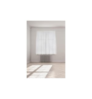 CASA LEON - Tagvorhang mit Faltenband Wiola, 140 cm x 175 cm, Weiss