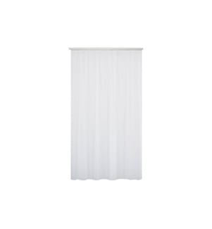 HUBATKA - Tagvorhang Volie mit Gleitern 200 cm x 240 cm, Weiss