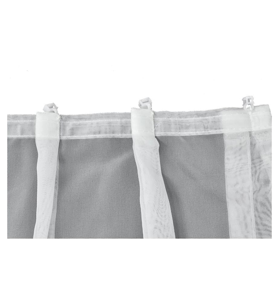 HUBATKA - Rideau de jour Volie avec patins 200 cm x 240 cm, blanc