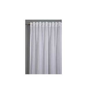 GARDINIA - Tagvorhang Voile Uni 300 cm x 245 cm, Weiss