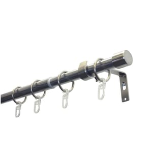 GARDINIA - Vorhangstange Set Cap 120 - 190 cm