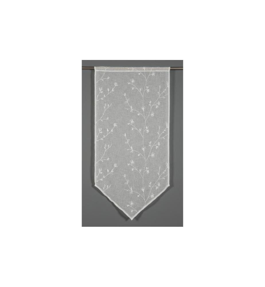 GARDINIA - Rideau de jour Panneaux pointus 60 cm x 120 cm, Blanc