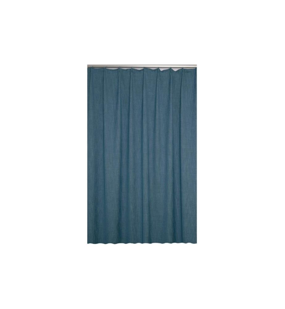 HUBATKA - Rideau décoratif avec ruban à plis Quirin 140 cm x 240 cm, Pétrole