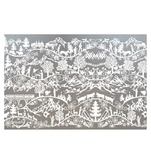 HUBATKA - Fensterfolie Swissness 46 x 150 cm, Weiss