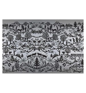 HUBATKA - Fensterfolie Swissness 46 x 150 cm, Schwarz