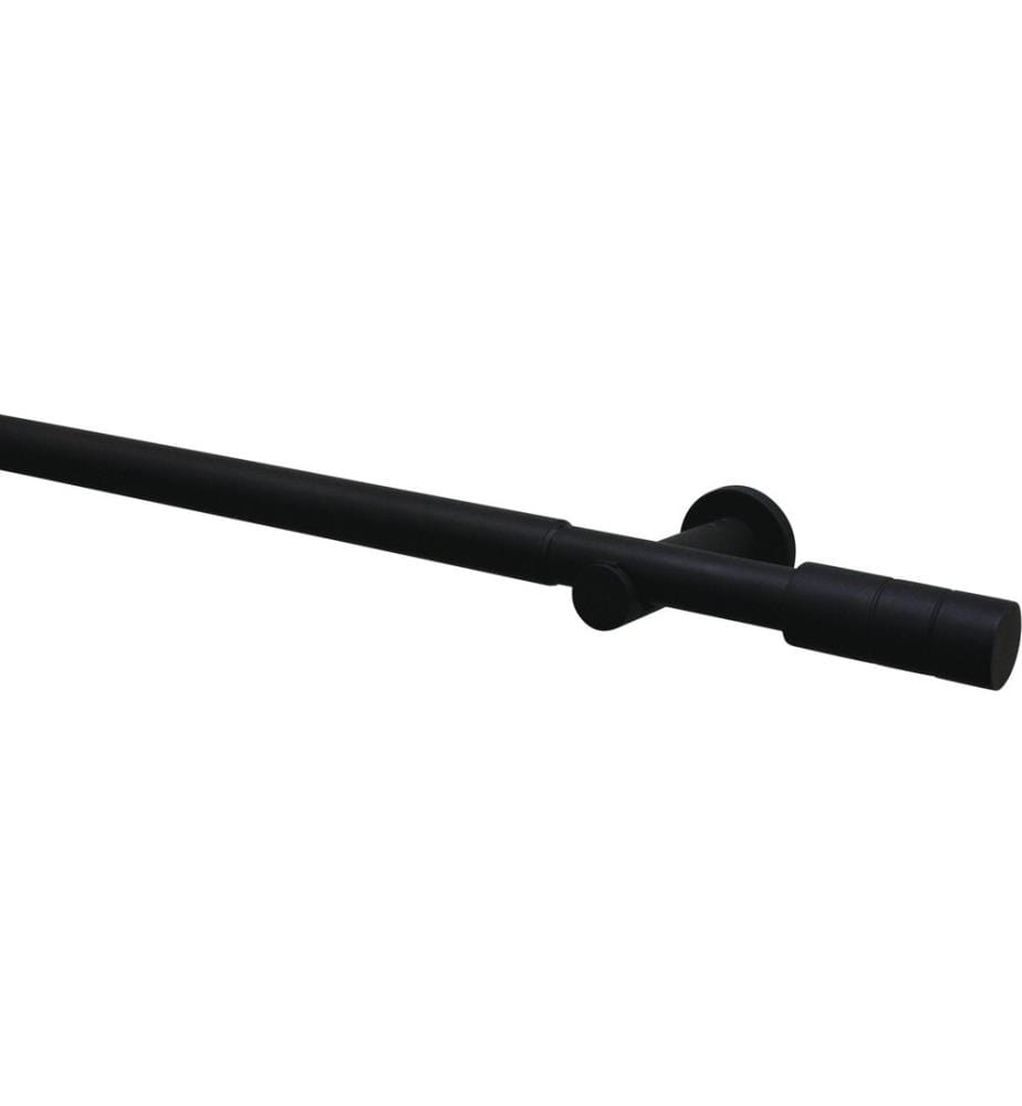 GARDINIA - Vorhangschiene Set Zylinder 1-Lauf 22/25 mm 100-190 cm