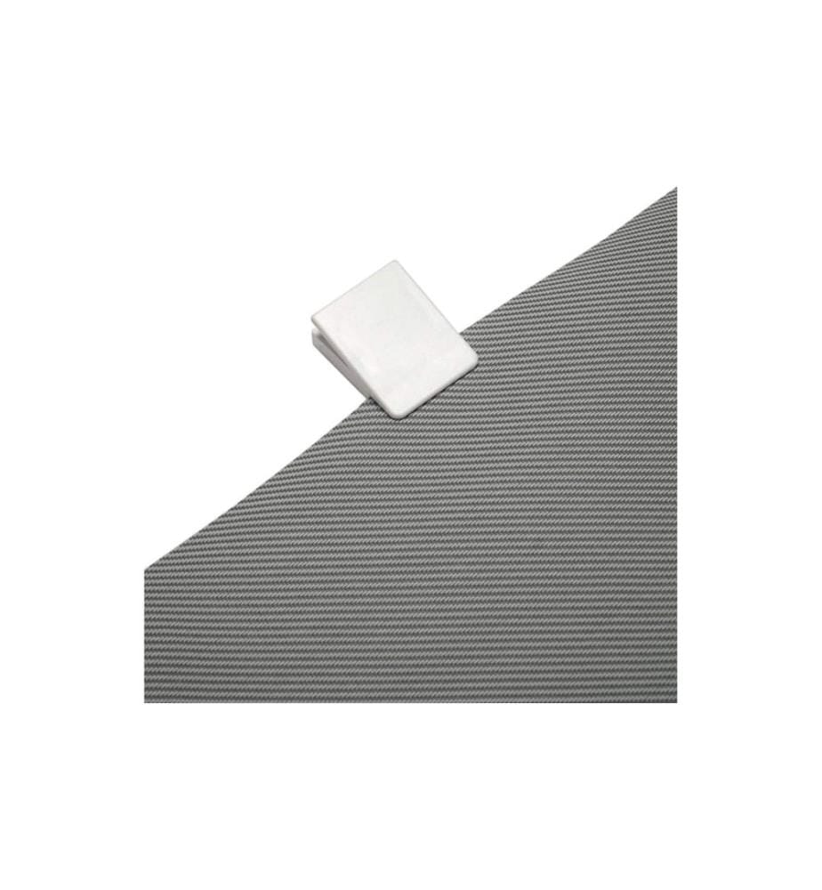 GARDINIA - Agrafe adhésive Outdoor, Blanc,4 pièces