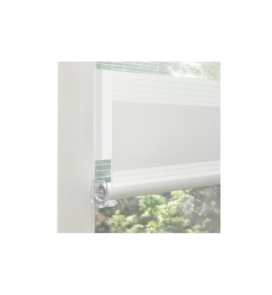 GARDINIA - Duo Klemmrollo 80 x 150 cm, Weiss
