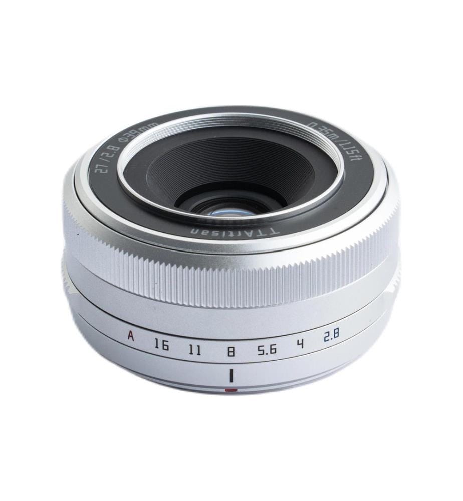 TTARTISAN - Festbrennweite AF 27mm F/2.8 Silber – Fujifilm X-Mount