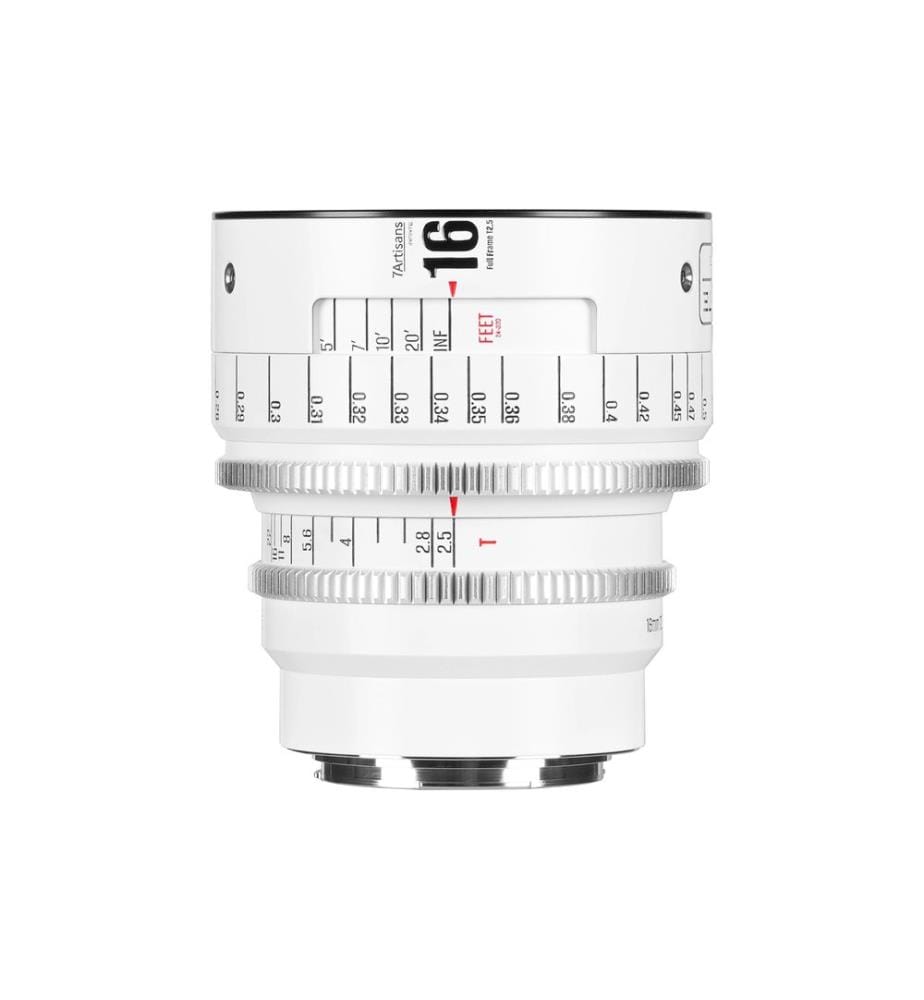 7ARTISANS - Festbrennweite 16mm T/2.5 INFINTE Weiss – Canon EF