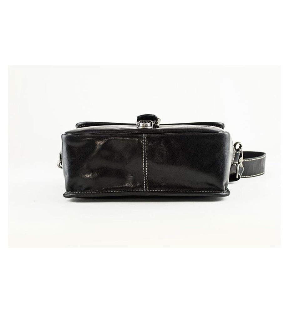 ALPENLEDER - Kamera-Tasche Presse Schwarz