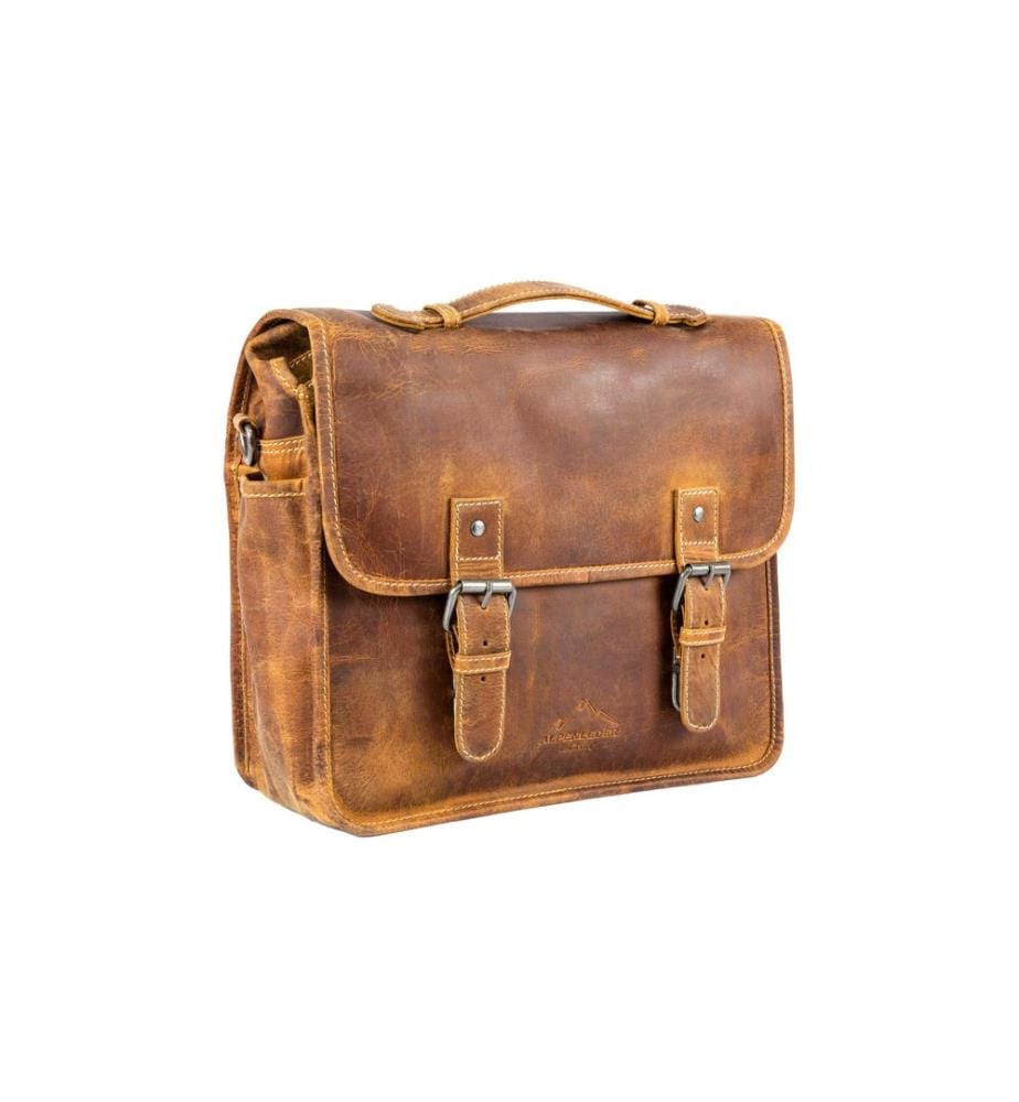 ALPENLEDER - Kamera-Tasche Reporter Beige