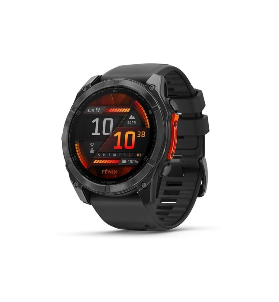 GARMIN - Montre de sport Fenix 8 AMOLED, 47 mm Noir/gris ardoise
