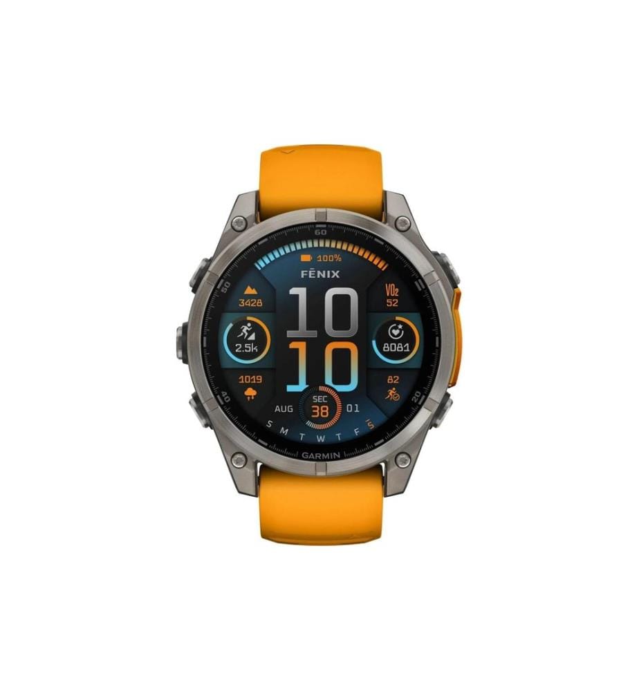 GARMIN - Montre de sport Fenix 8 AMOLED Sapphire, 47 mm Graphite/titane