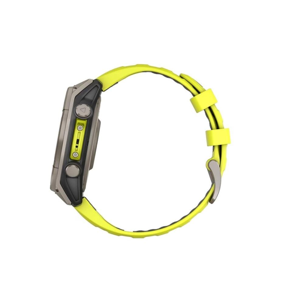 GARMIN - Montre de sport Fenix 8 Solar Sapphire, 47 mm Jaune