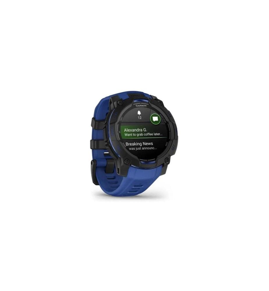 GARMIN - Montre de sport Instinct 3 AMOLED Blue Black