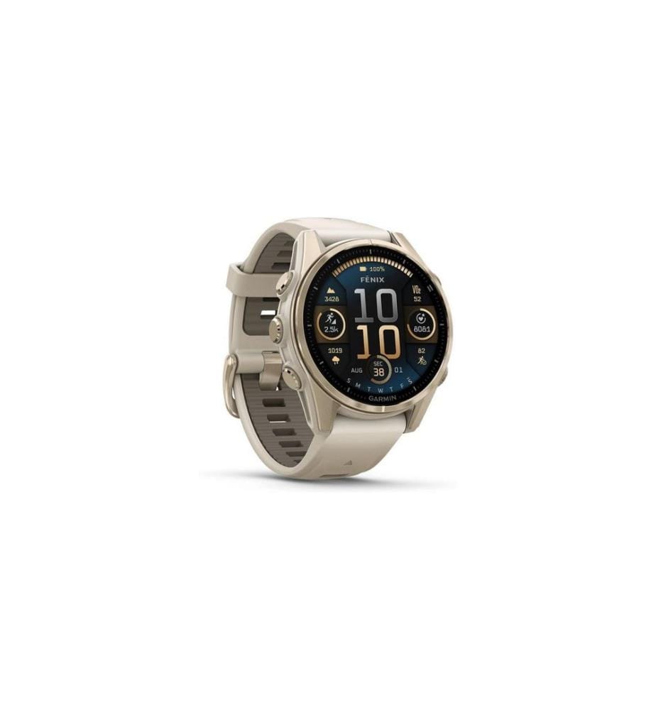 GARMIN - Sportuhr Fenix 8 AMOLED Sapphire, 43 mm Beige
