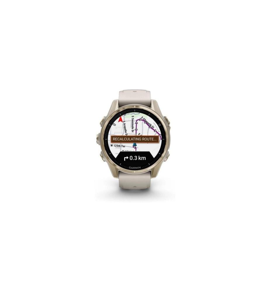 GARMIN - Sportuhr Fenix 8 AMOLED Sapphire, 43 mm Beige