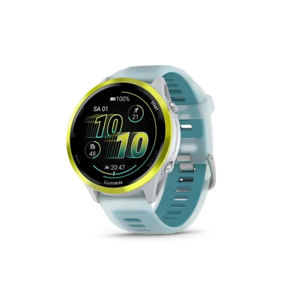 GARMIN - Montre de sport Forerunner 570 47 mm Blanc pierre / Amp Yellow