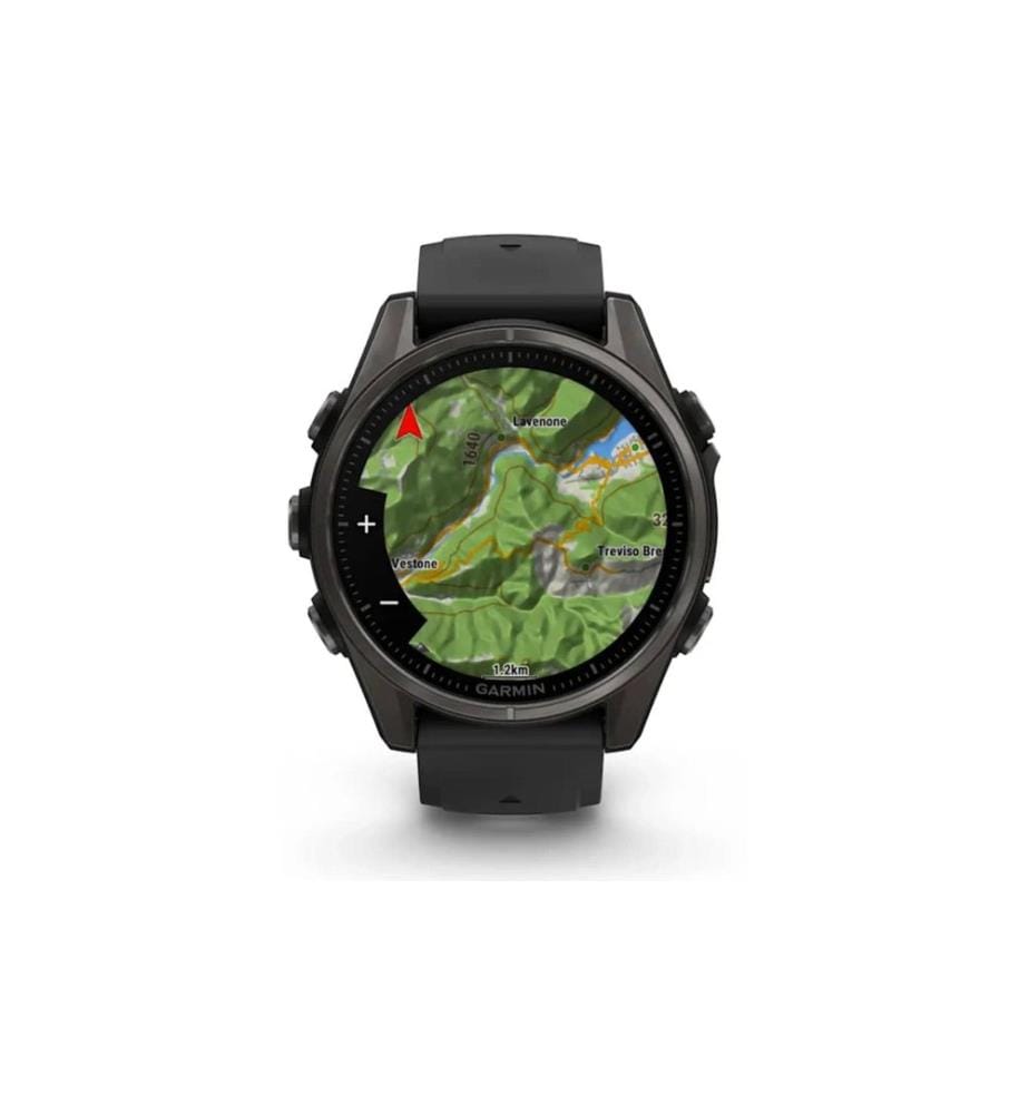 GARMIN - Sportuhr Fenix 8 AMOLED Sapphire, 43 mm Dunkelgrau