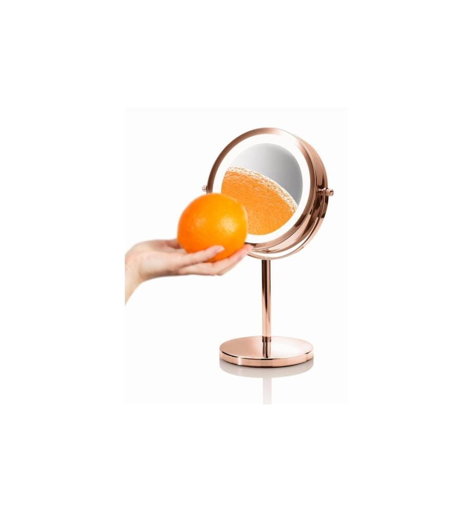 RIO - Miroir cosmétique Double Sided Cosmetic Mirror Or rose