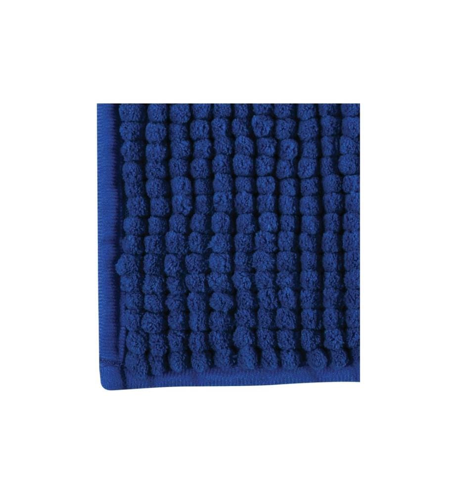 MSV - Badteppich Chenille 40 x 60 cm, Dunkelblau