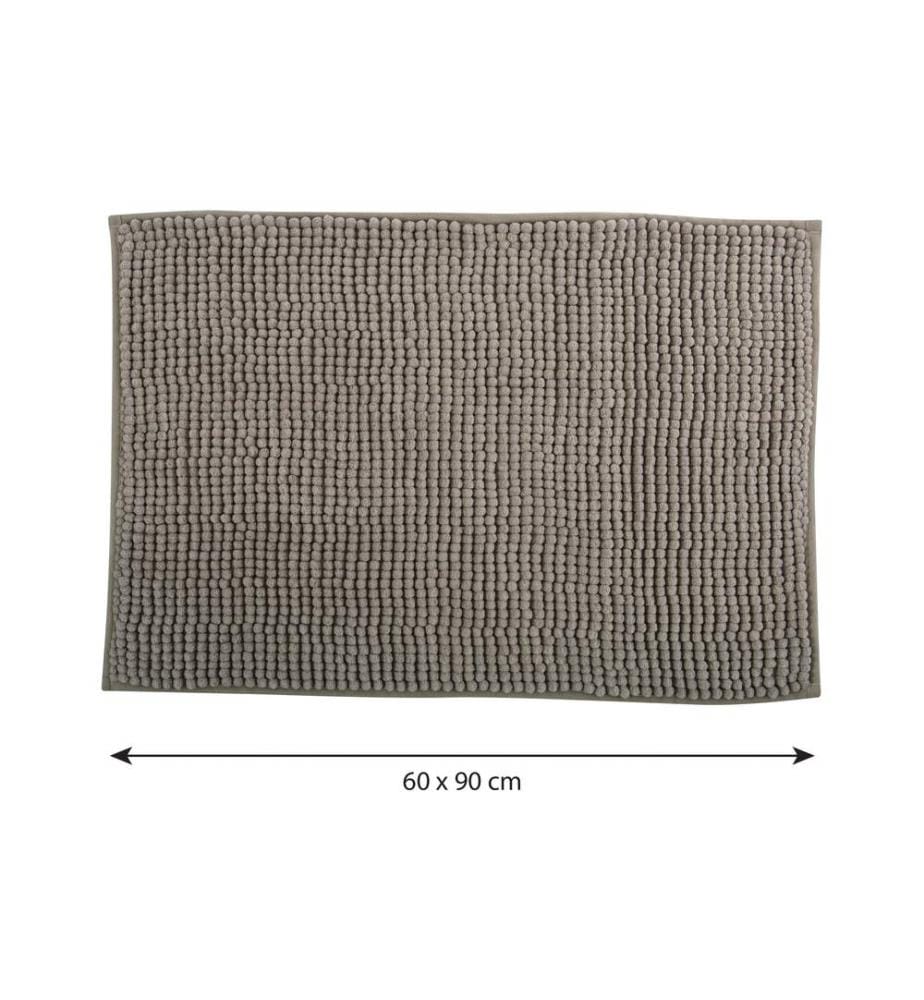 MSV - Badteppich Chenille 60 x 90 cm, Taupe