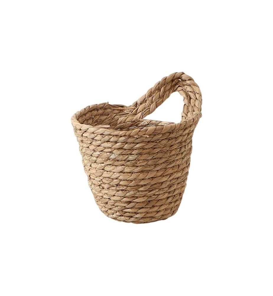 Esmée Panier de rangement à suspendre Ø 17 cm, Brun