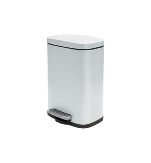 SPIRELLA - Poubelle à pédale Poubelle Akira Matt 12 l, Blanc