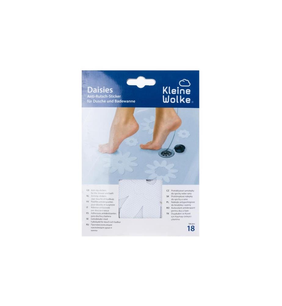 KLEINE WOLKE - Antirutsch-Sticker Daisies 18 Stück, Transparent
