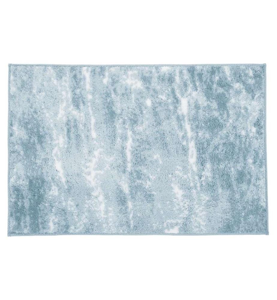 KLEINE WOLKE - Badteppich Nevoa 60 x 90 cm, Weiss/Hellblau