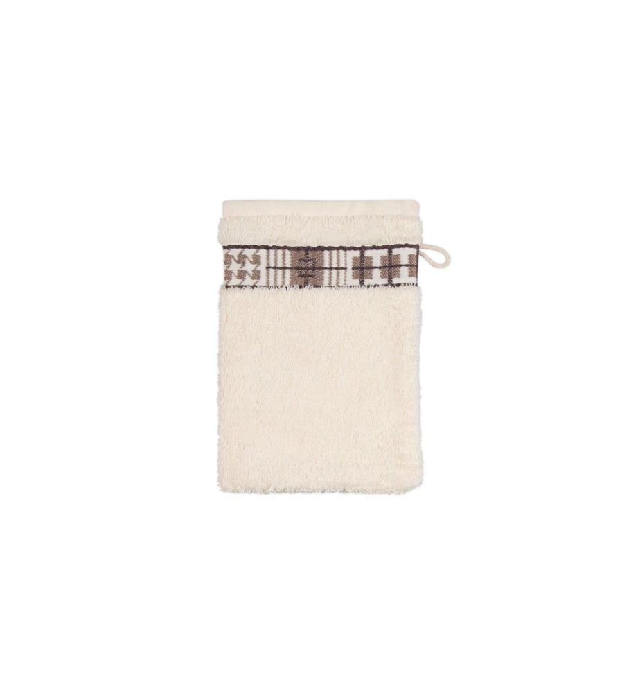Frottana - Waschhandschuh Fjord 15 x 20 cm, Ivory