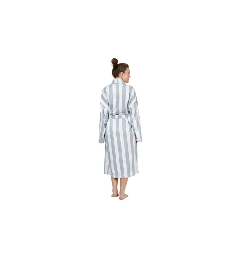 Dock & Bay - Peignoir Waffle Storm Cloud Bleu/Blanc