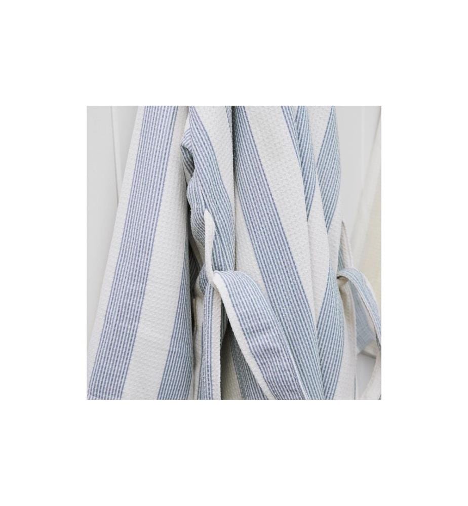 Dock & Bay - Peignoir Waffle Storm Cloud Bleu/Blanc