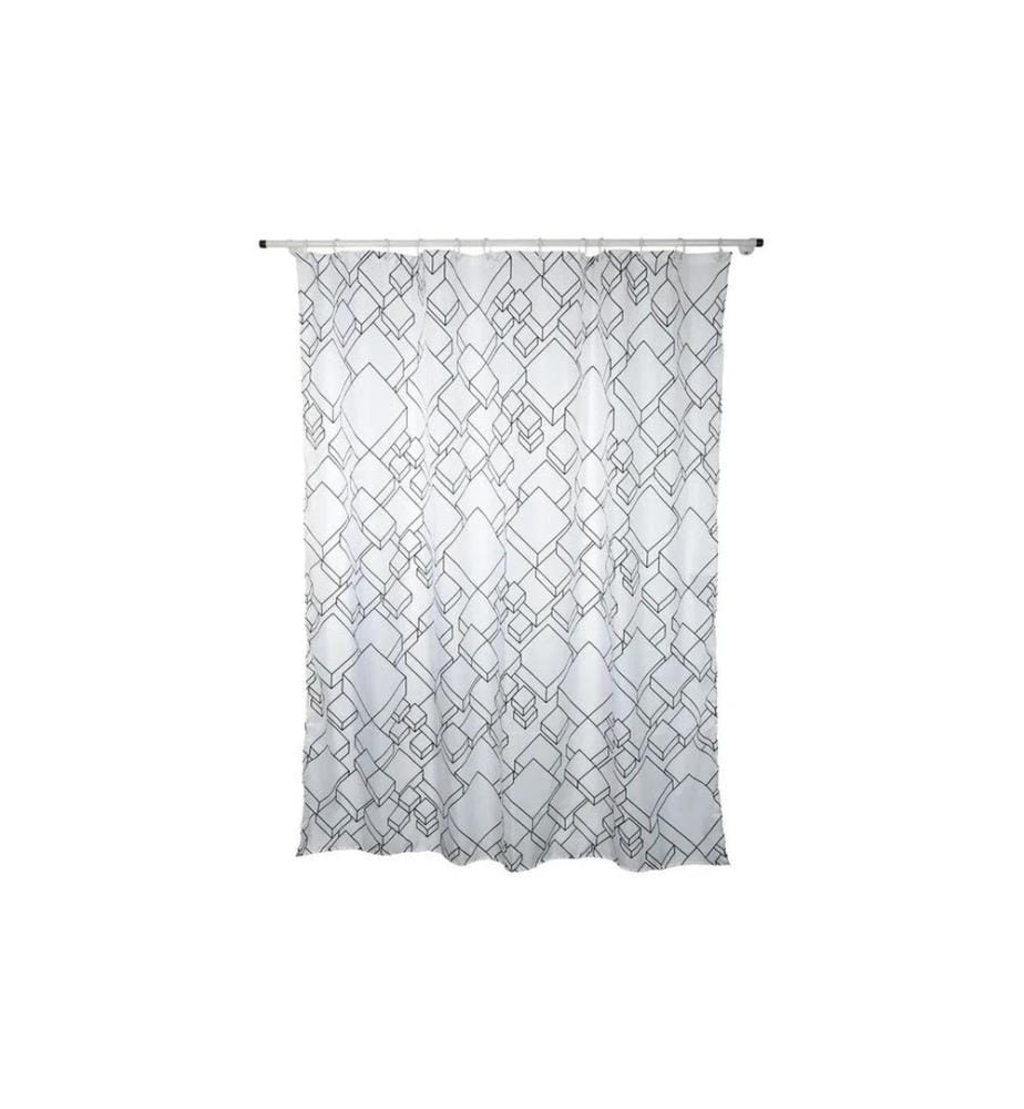 SPIRELLA - Duschvorhang Peer 180 x 180 cm, Weiss